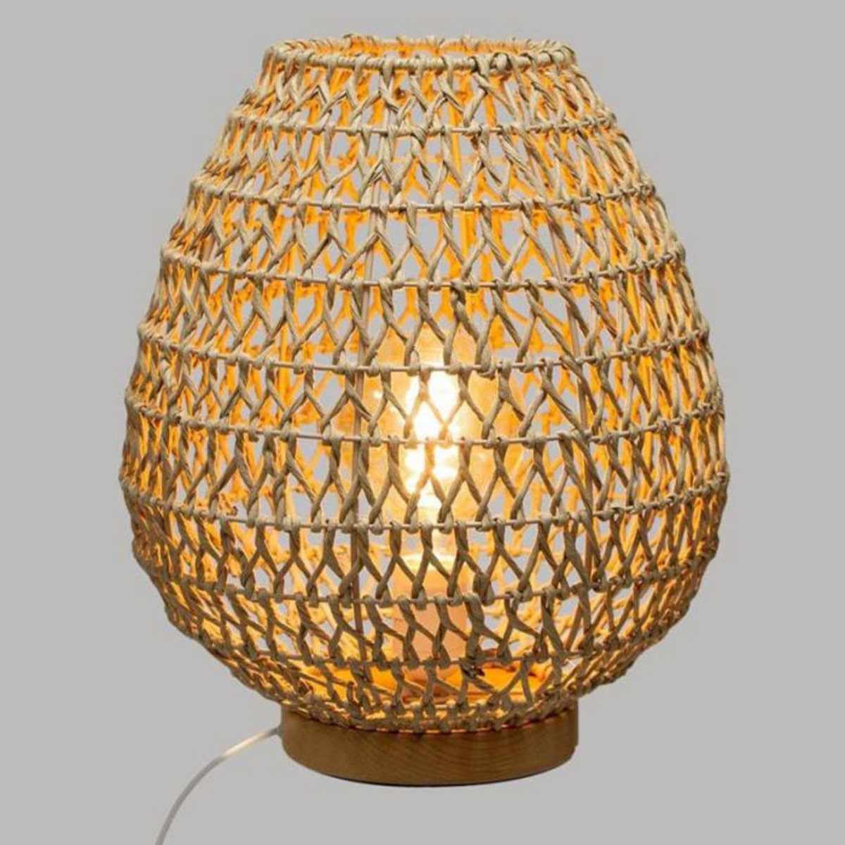 ATMOSPHERA Lampe à Poser Métal & Papier  Etel  35cm Naturel