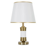 Paris Prix Lampe à Poser en Métal  Whity  52cm Blanc & Or