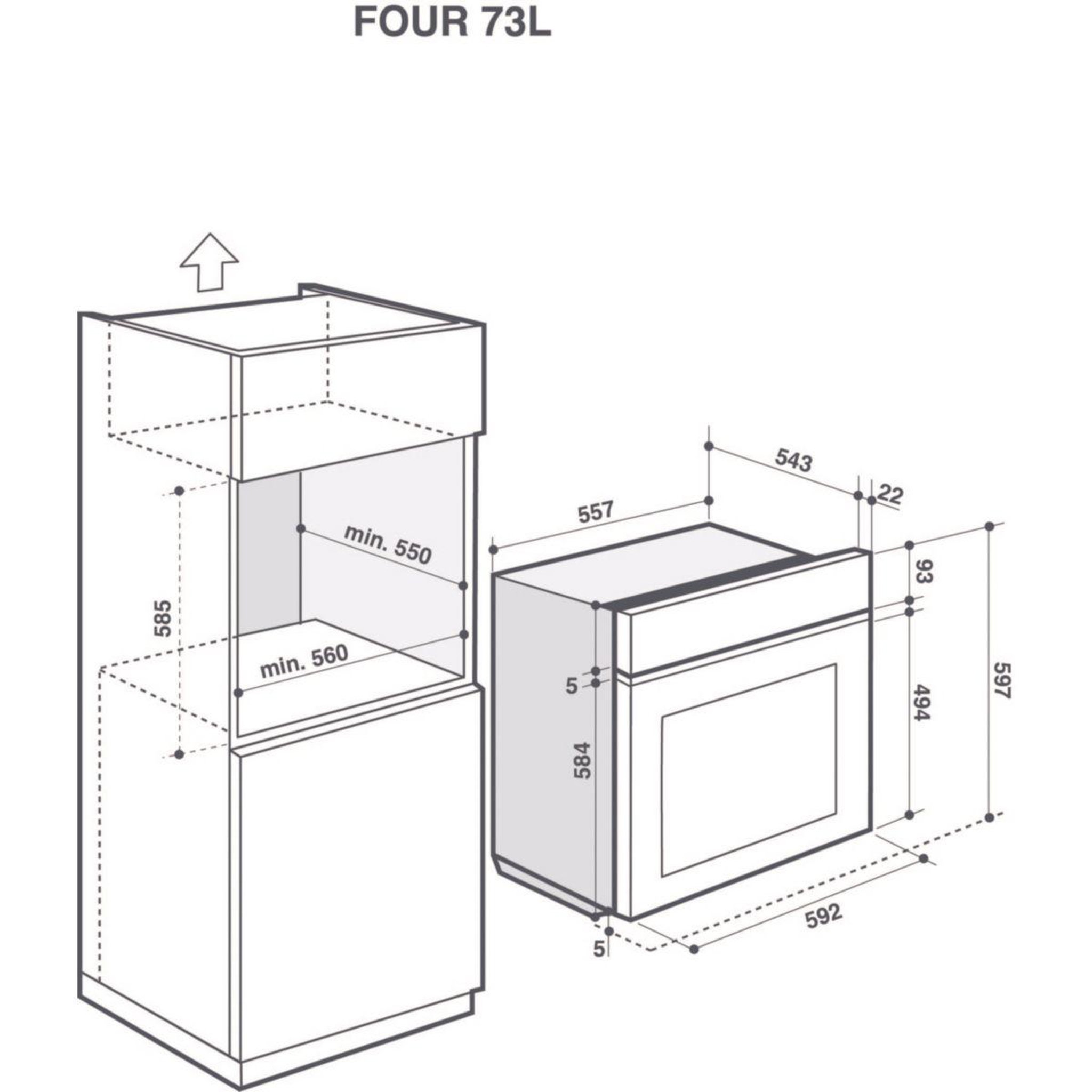 Voir la diapositive 4 : De Dietrich Four encastrable DOP4543X Inox Stellaire