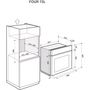 Voir la diapositive 4 : De Dietrich Four encastrable DOP4543X Inox Stellaire