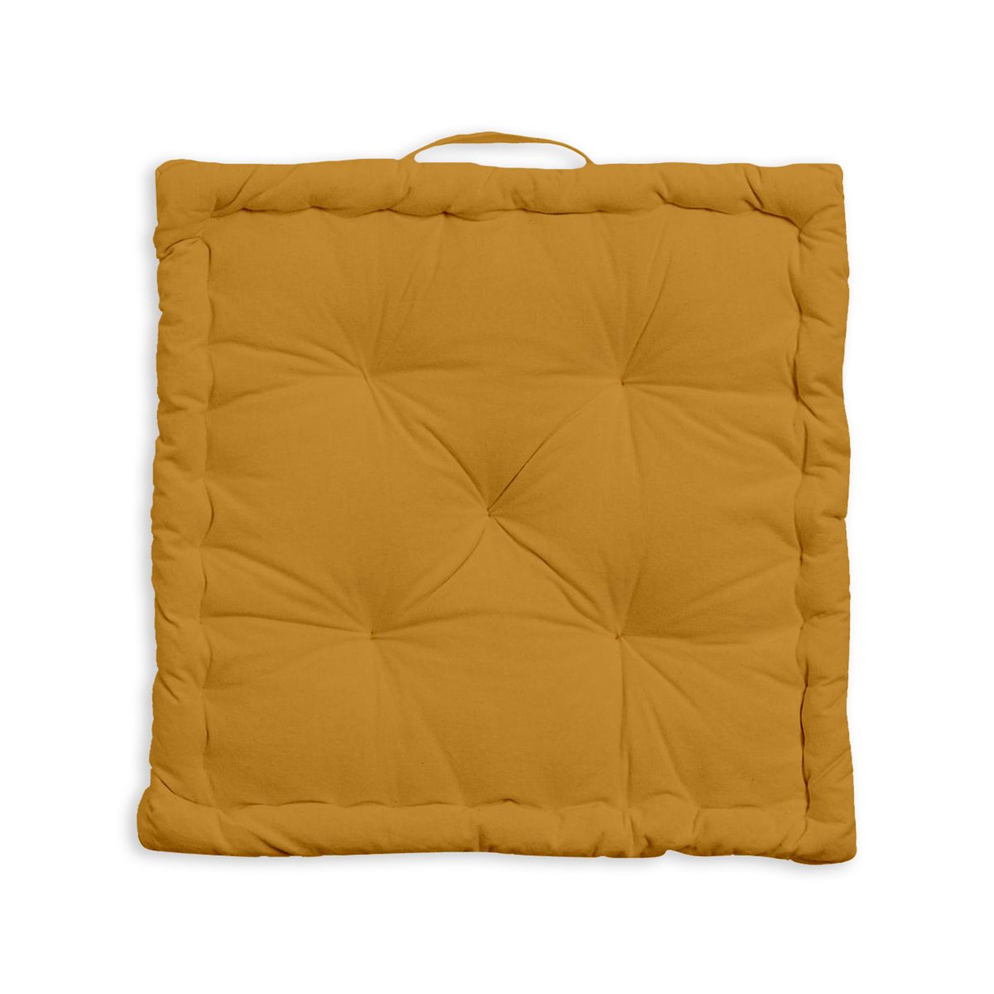 Coussin de sol uni en coton 