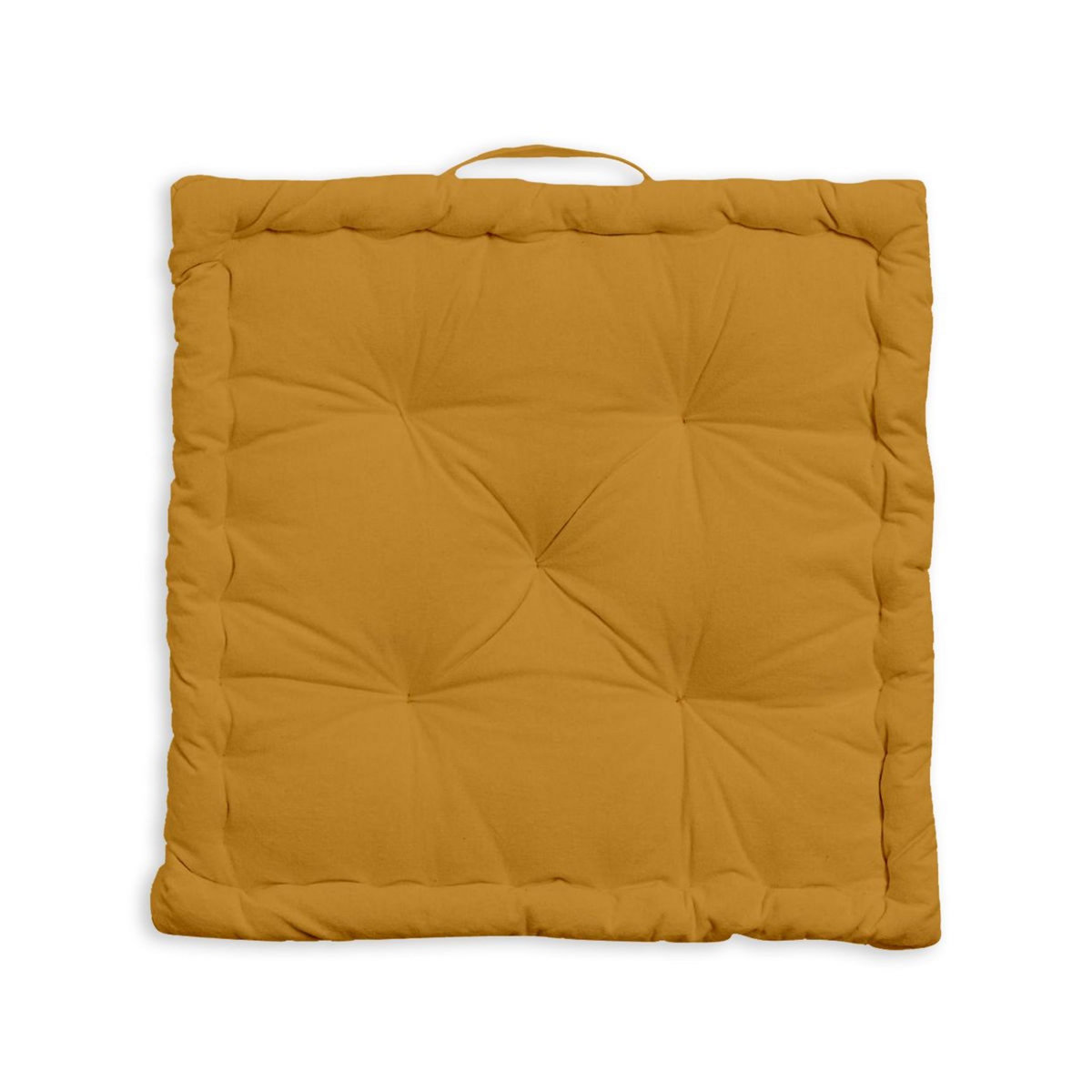 Coussin de sol uni en coton 
