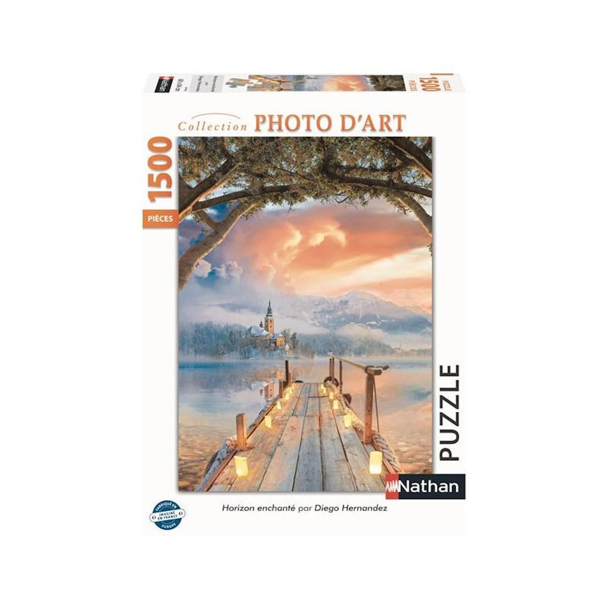 Nathan Puzzle 1500 pièces – Horizon enchanté – Illustration de Diego Hernandez – Univers artistique féérique – Adulte – Nathan