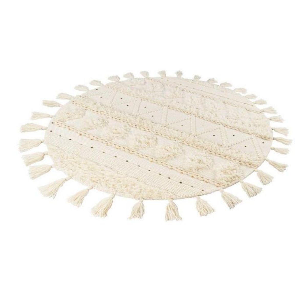 Paris Prix Tapis Bohème Tissé à la Main  Bohist  160cm Crème