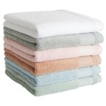 ACTUEL Maxi drap de bain uni en coton 400g/m². Coloris disponibles : Blanc, Gris, Vert