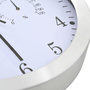 Voir la diapositive 5 : VIDAXL Horloge murale a quartz Hygrometre et thermometre 30 cm Blanc