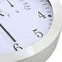 Voir la diapositive 5 : VIDAXL Horloge murale a quartz Hygrometre et thermometre 30 cm Blanc