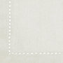 Voir la diapositive 2 : ATMOSPHERA Lot de 4 Serviettes de Table  Chambray  40x40cm Ecru