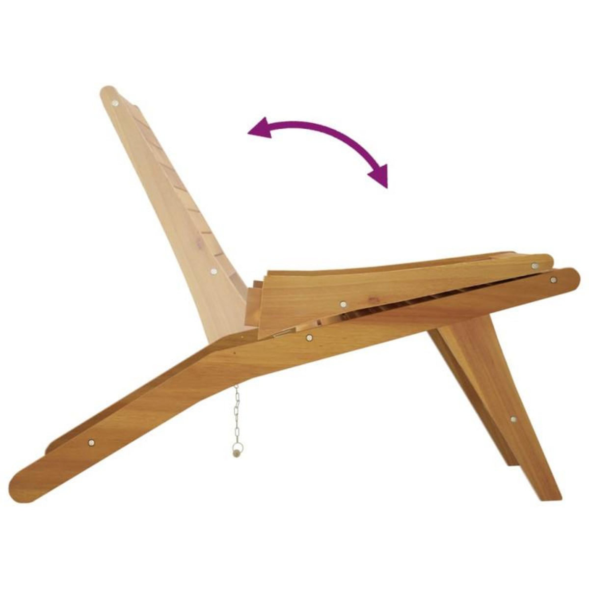 VIDAXL Chaise de jardin Bois de teck solide