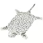VIDAXL Tapis en peluche en forme de leopard 139 cm Blanc