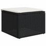 Voir la diapositive 5 : VIDAXL Salon de jardin 11 pcs avec coussins noir resine tressee