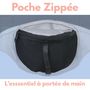 Voir la diapositive 5 : BAMBISOL Bambisol Porte Bébé Ventral | Bavoir Intégré, Visière | Noir Taupe