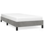 Voir la diapositive 2 : VIDAXL Cadre de lit sans matelas gris clair 90x200 cm velours