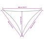 Voir la diapositive 6 : VIDAXL Voile de parasol tissu oxford triangulaire 3,5x3,5x4,9 m creme