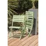 DCB GARDEN Chaise de jardin pliante - Aluminium - Vert lagune - MARIUS