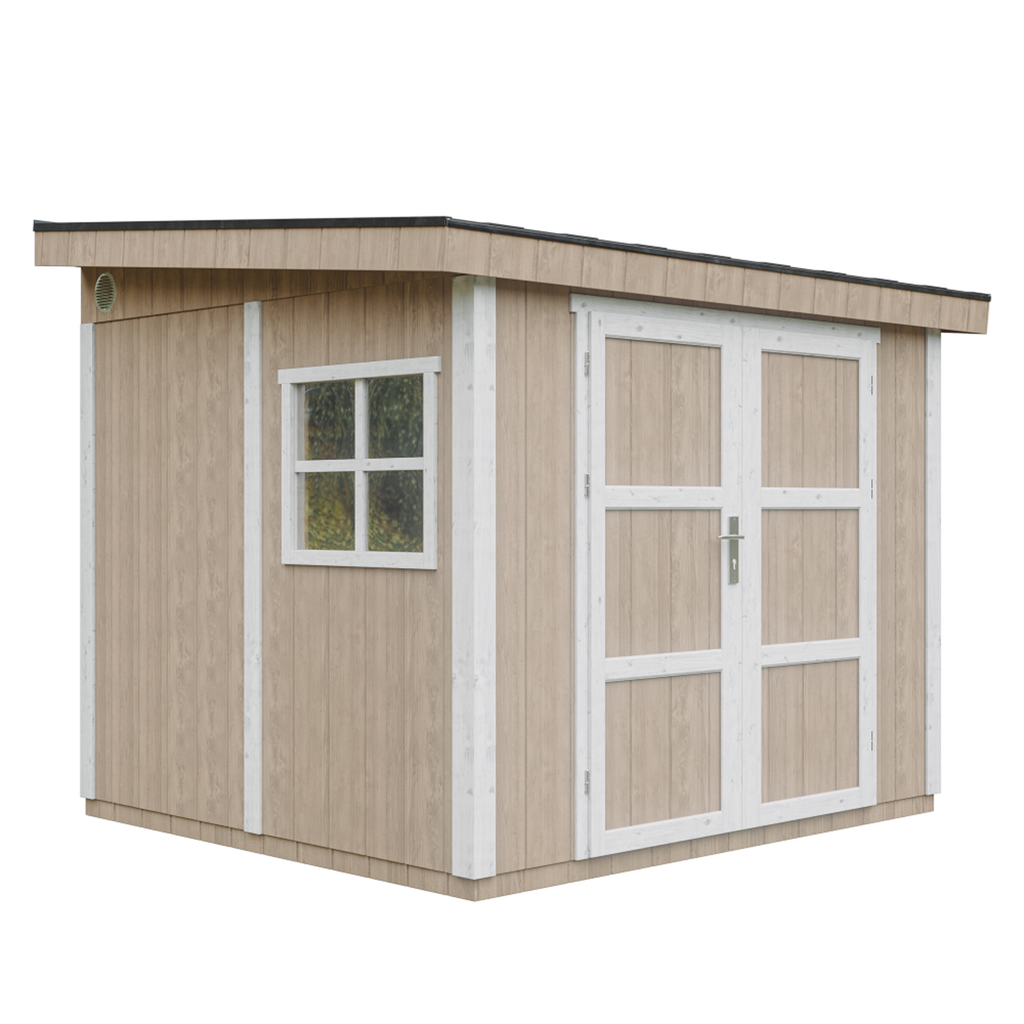 Voir la diapositive 2 : TIMBELA Abri de jardin qualité premium 5,9 m² - h231x248x294 cm avec plancher et paroi latérale m938