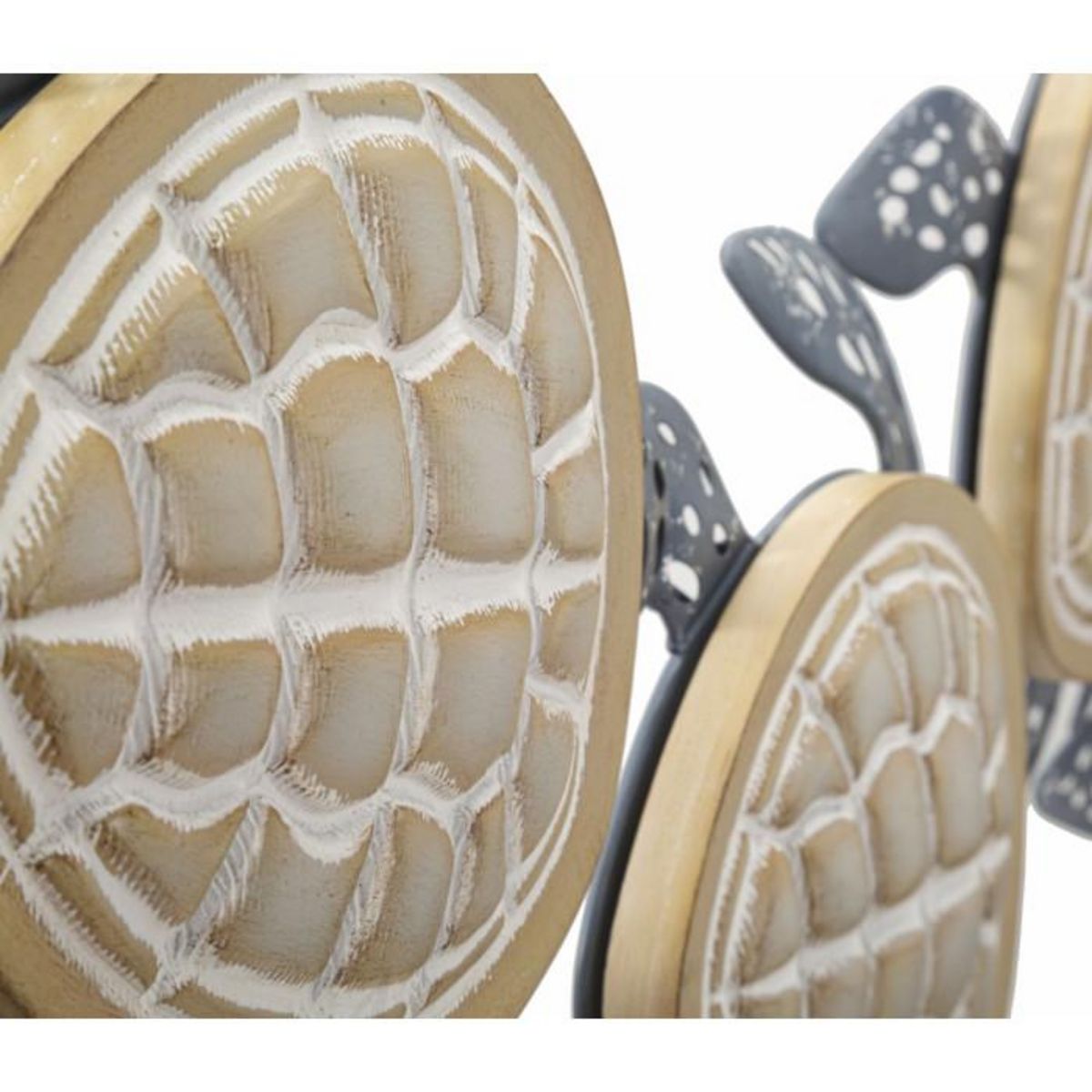 Paris Prix Décoration Murale en Métal  Tartarughe  111cm Multicolore