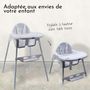 Voir la diapositive 4 : Monsieur Bébé Chaise haute bébé réglable hauteur et tablette