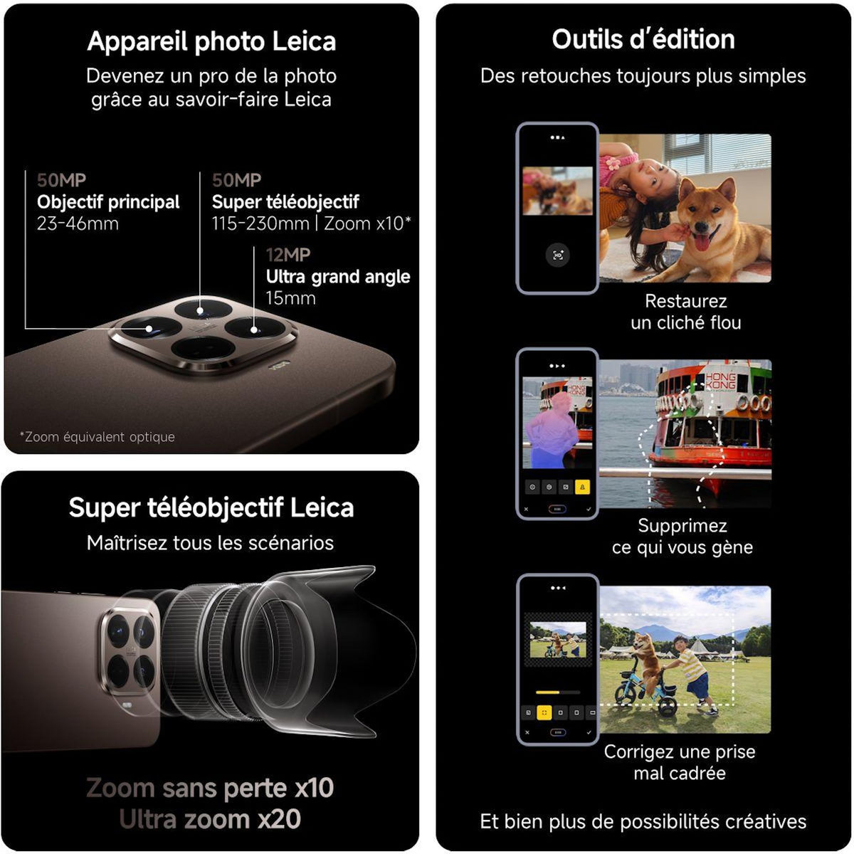 XIAOMI Smartphone 15T Pro conçu avec Leica 512Go Noir