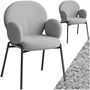 Voir la diapositive 1 : tectake Chaise gris clair Lot de 2