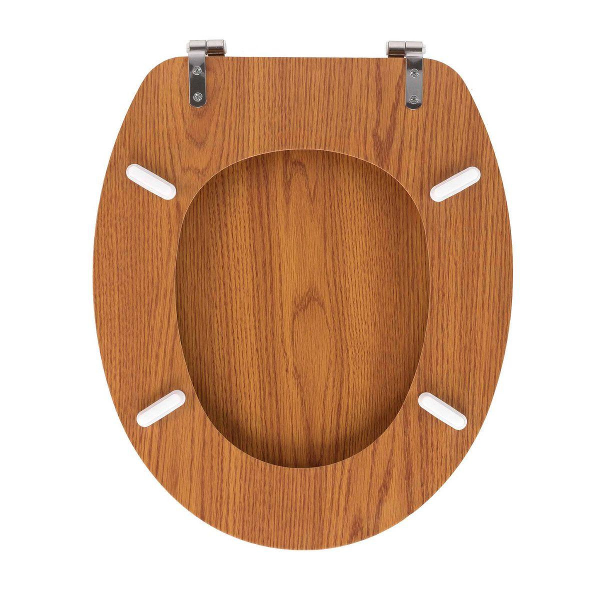 Voir la diapositive 4 : Douceur d'Intérieur Abattant wc effet bois  strata  46cm naturel