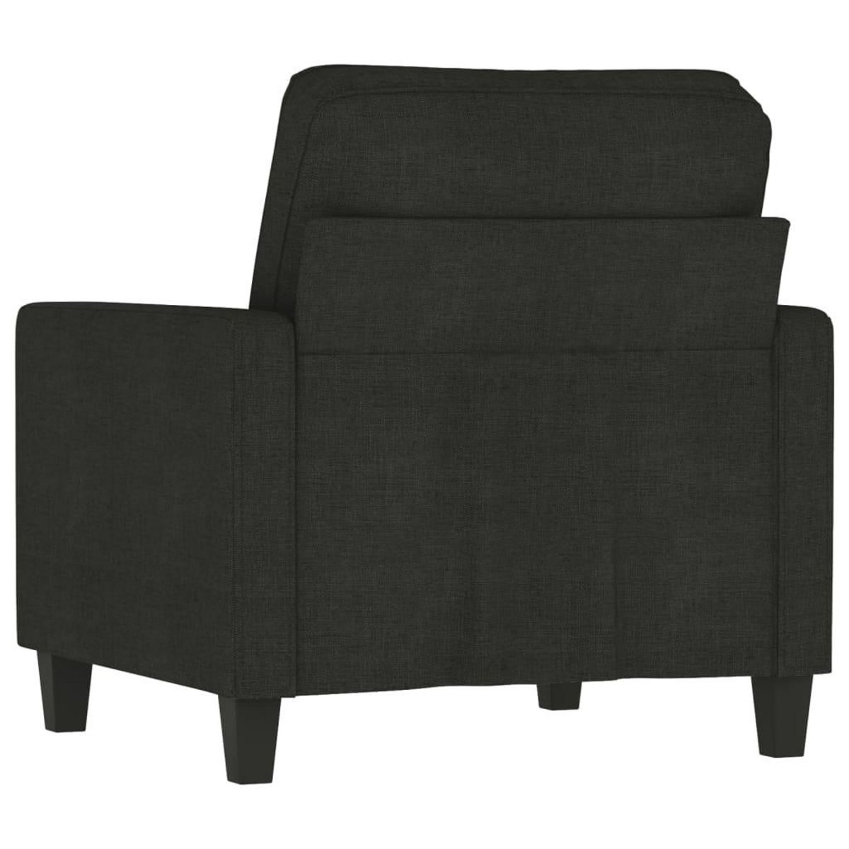 VIDAXL Fauteuil Noir 60 cm Tissu
