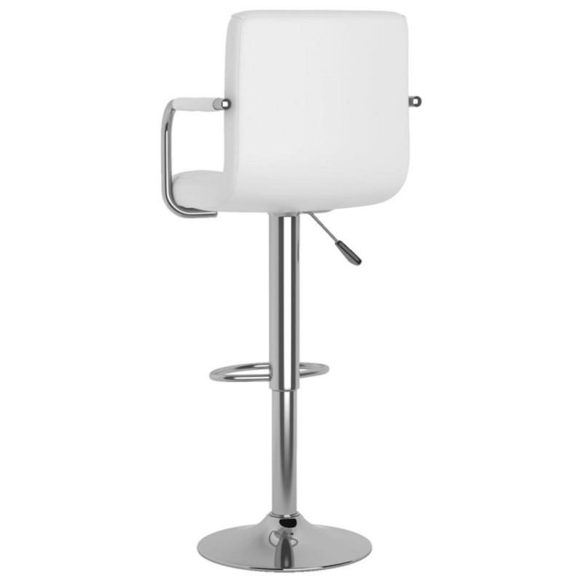 VIDAXL Tabourets de bar lot de 2 blanc similicuir