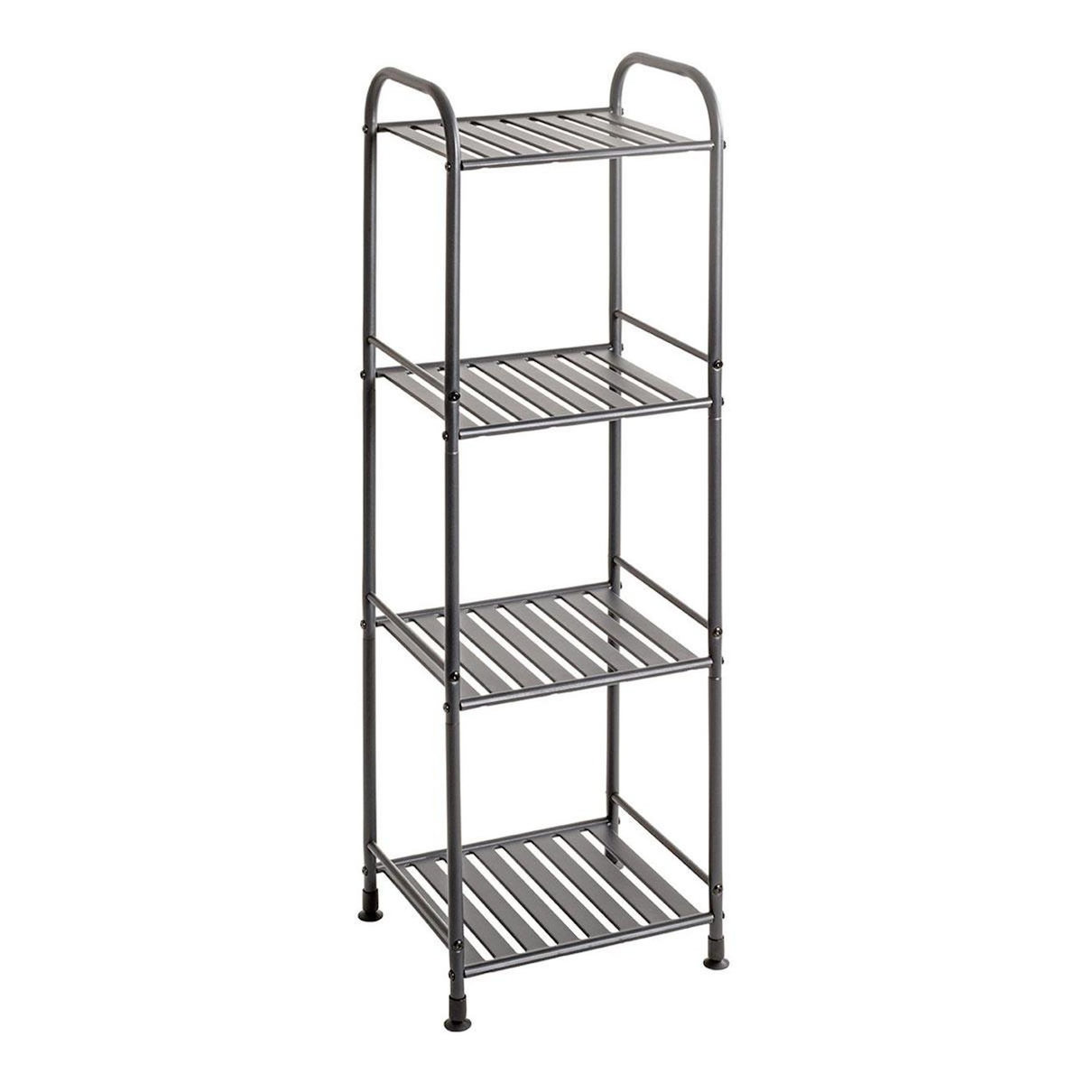 Paris Prix Étagère Design 4 Niveaux  Bonnie  108cm Anthracite