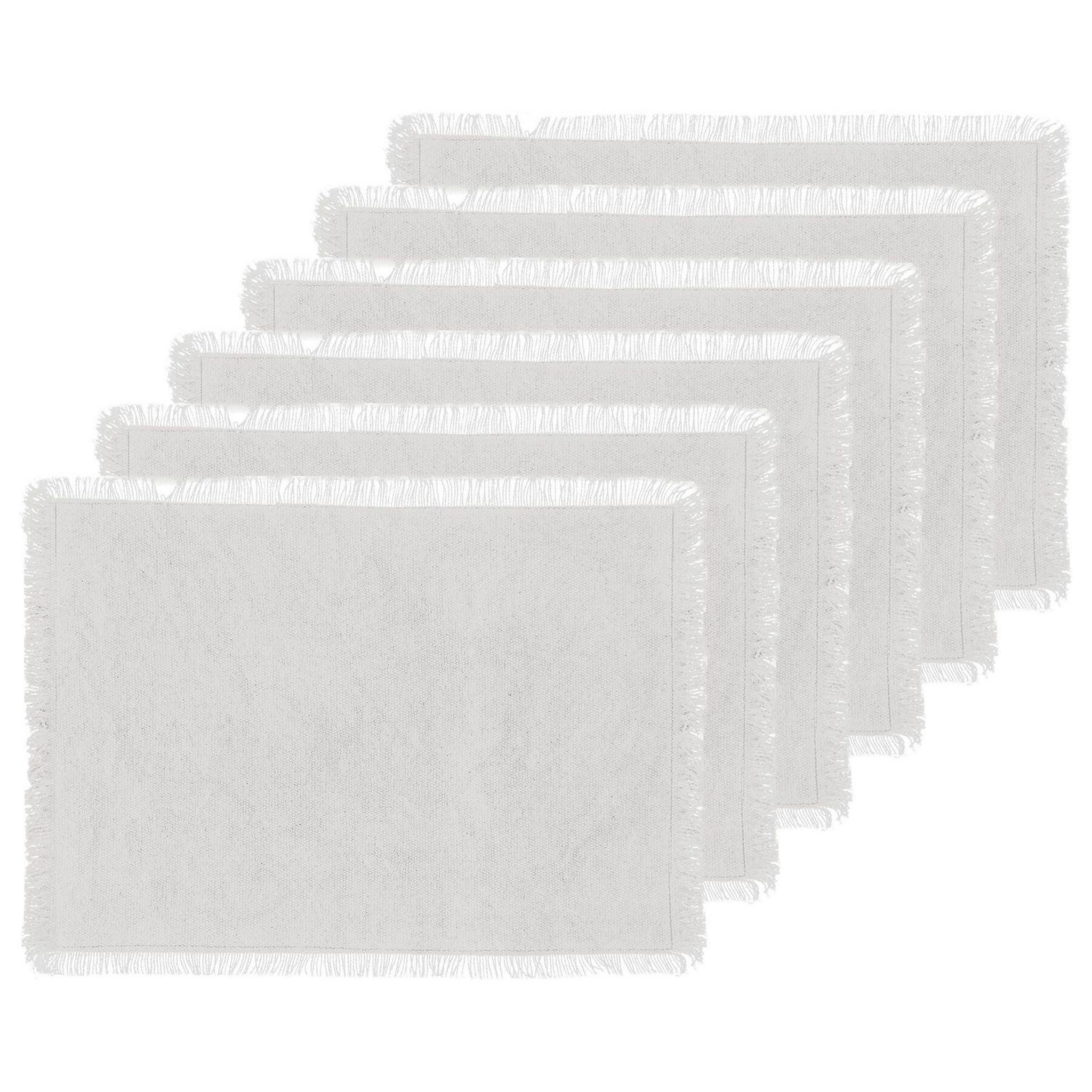 Voir la diapositive 1 : TOILINUX Lot de 6 Sets de table Maha en coton