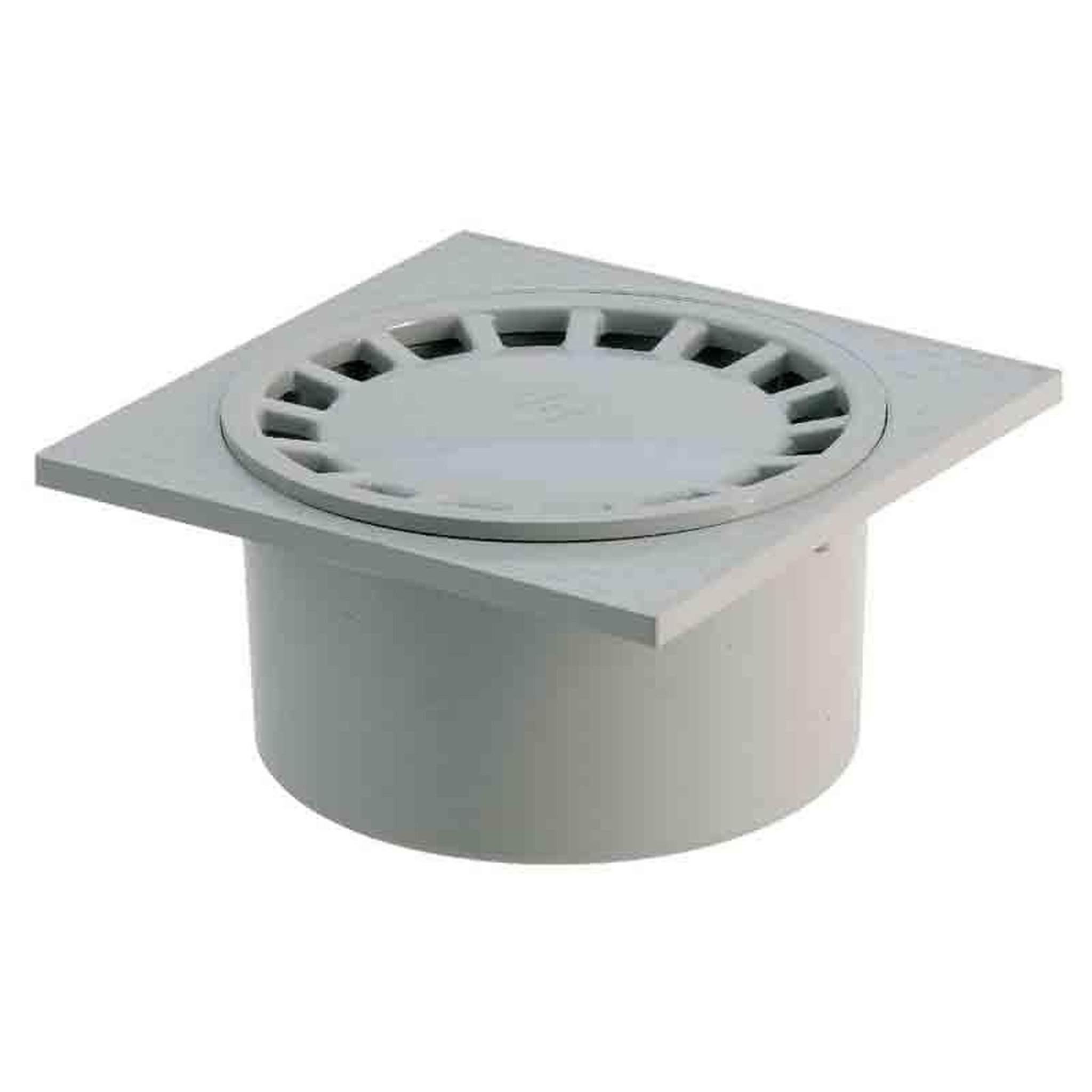 GIRPI Siphon de sol PVC 150 x 150 - gris