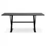 Paris Prix Table Design en Bois  Trinidad  180cm Noir