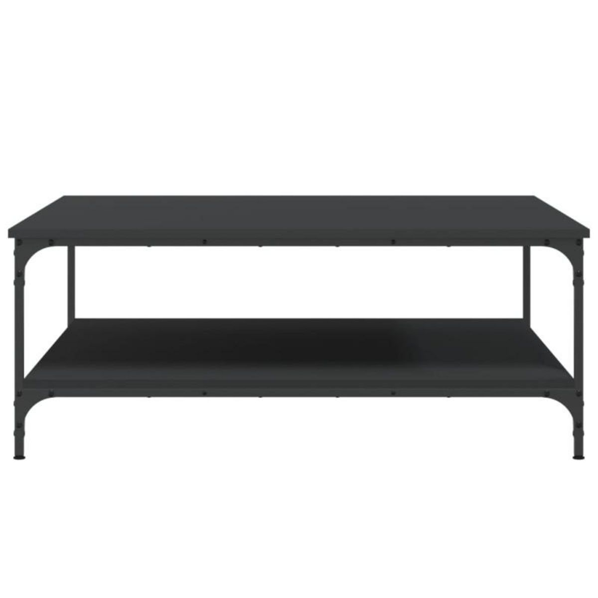 VIDAXL Table basse noir 100x100x40 cm bois d ingénierie