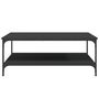 Voir la diapositive 4 : VIDAXL Table basse noir 100x100x40 cm bois d ingénierie