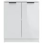 Voir la diapositive 4 : VIDAXL Buffets 2 pcs Blanc brillant 60x30x70 cm Bois d'ingenierie