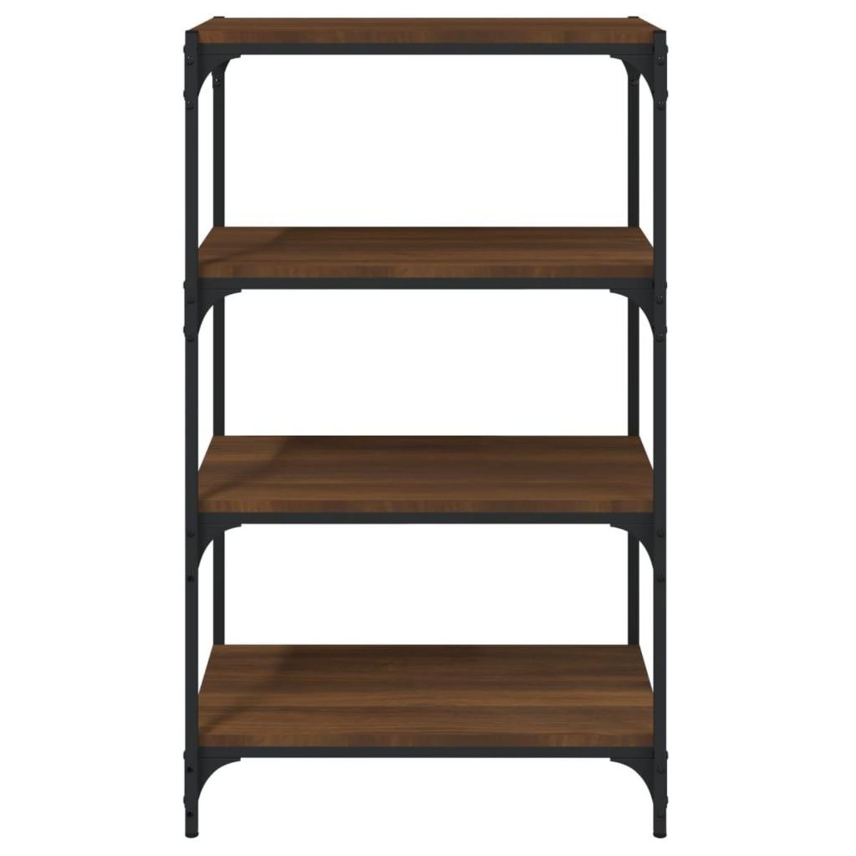 VIDAXL Bibliotheque Chene brun 60x33x100 cm Bois d'ingenierie et acier