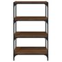 Voir la diapositive 5 : VIDAXL Bibliotheque Chene brun 60x33x100 cm Bois d'ingenierie et acier
