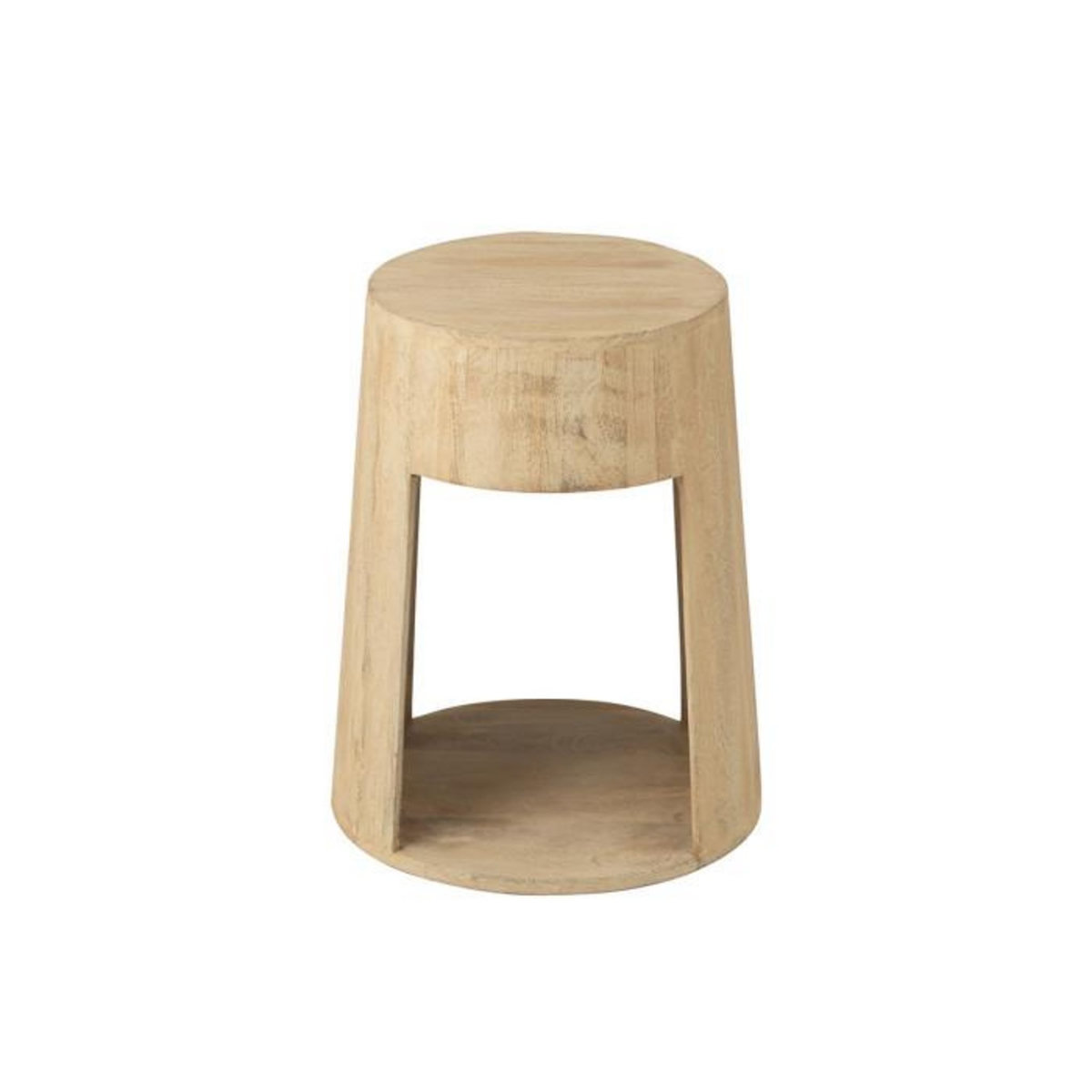 Paris Prix Table d'Appoint en Bois  Drawn  50cm Naturel