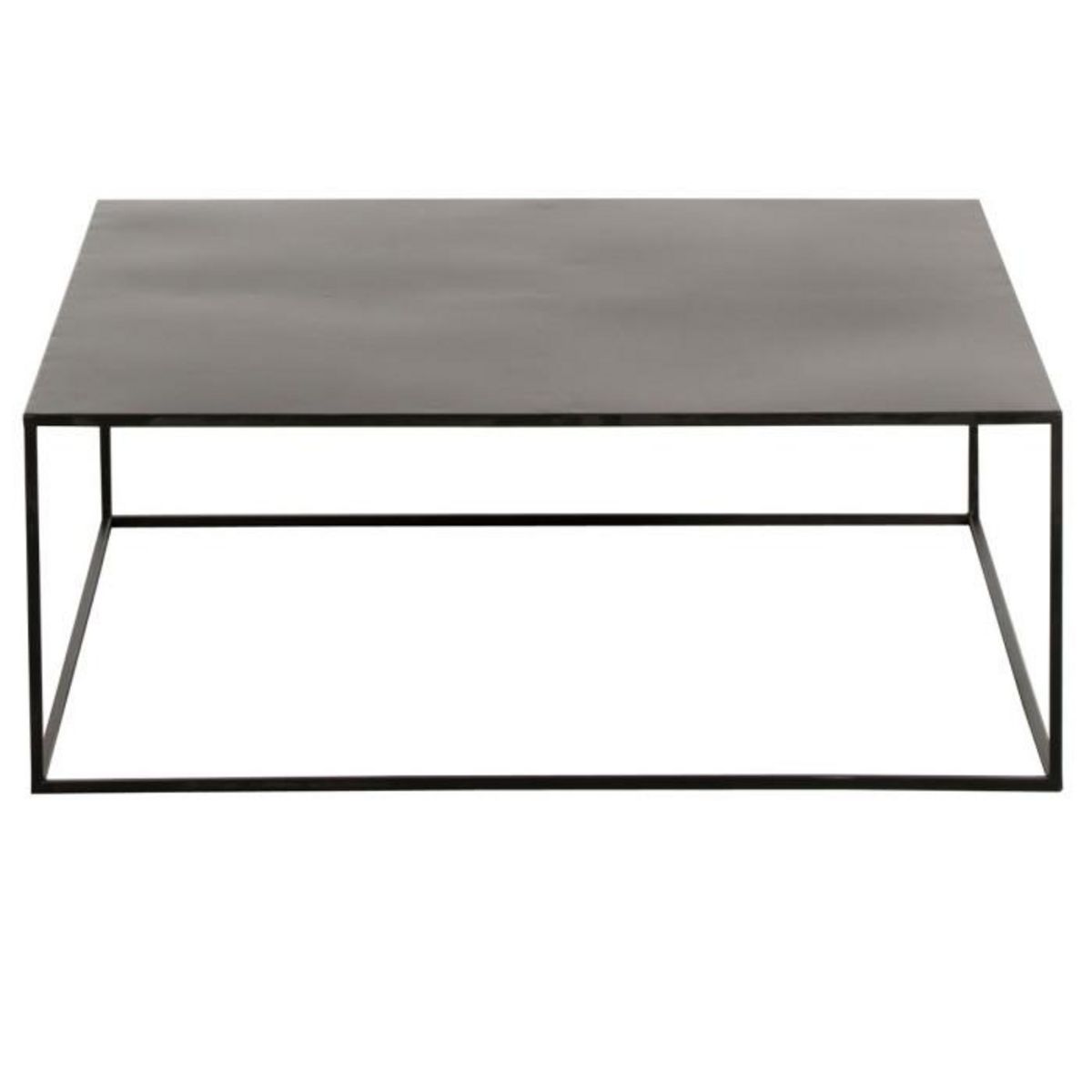 Paris Prix Table Basse Carrée en Métal  Lovra  80cm Noir