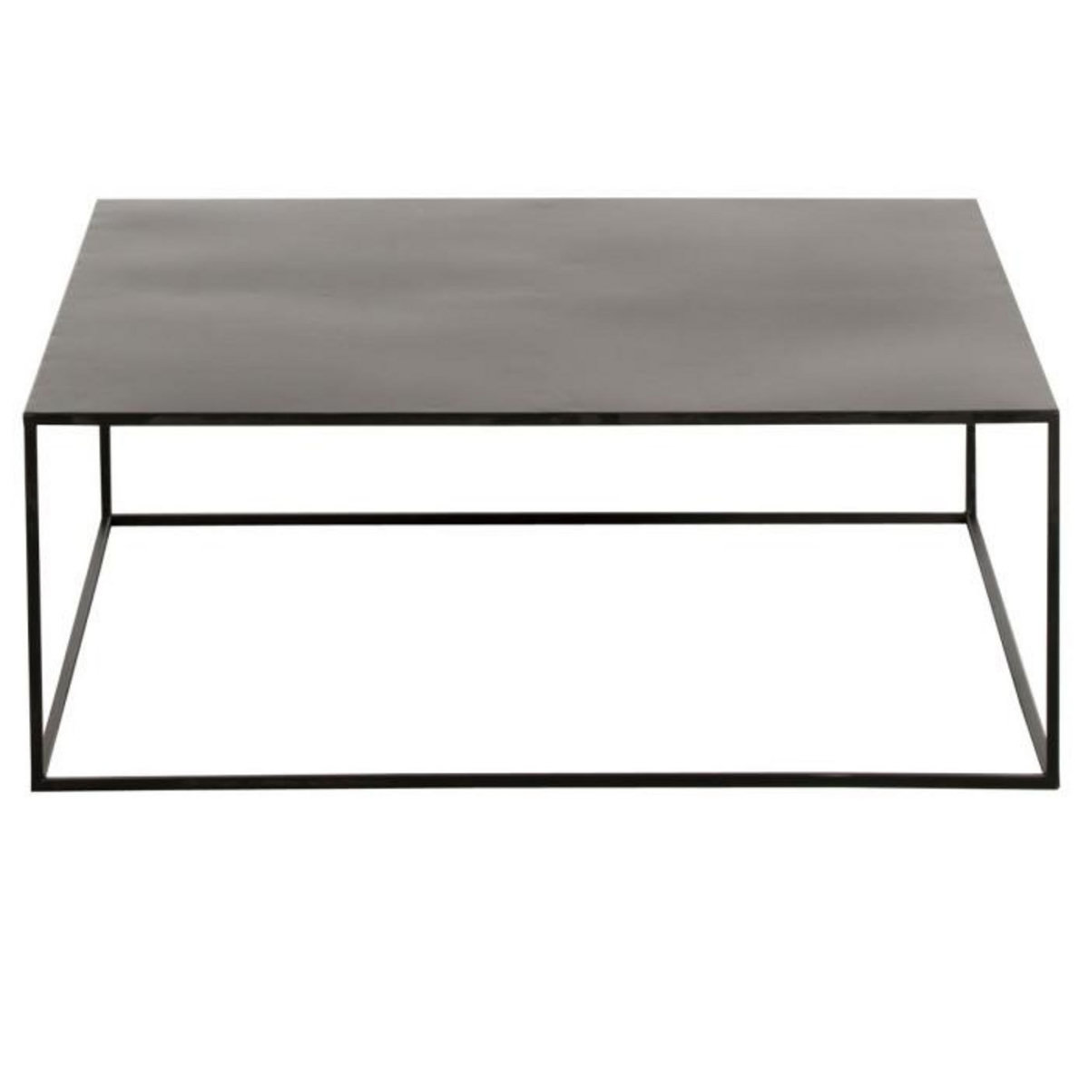 Paris Prix Table Basse Carrée en Métal  Lovra  80cm Noir
