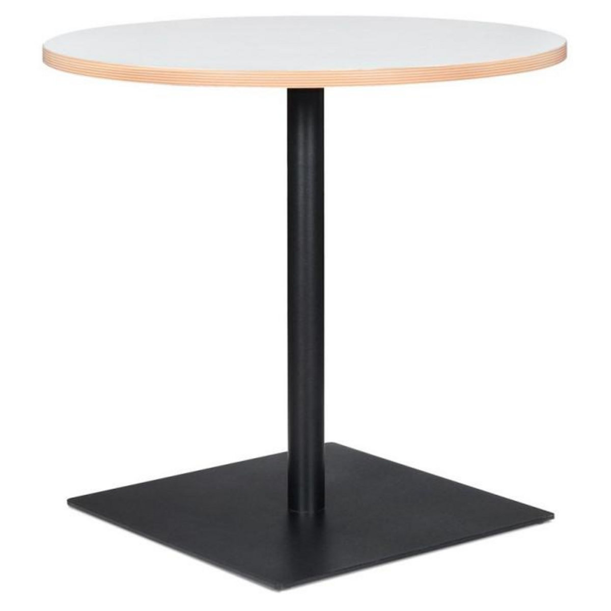 Paris Prix Table de Repas Design  Polanzia  80cm Blanc & Noir