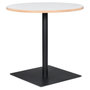 Voir la diapositive 1 : Paris Prix Table de Repas Design  Polanzia  80cm Blanc & Noir