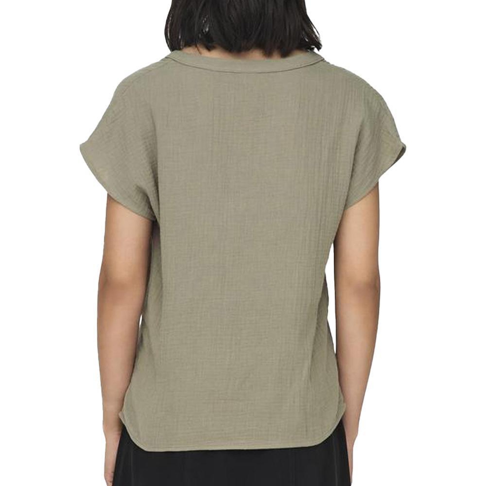Voir la diapositive 2 : JACQUELINE DE YONG T-Shirt Marron Femme JDY Life