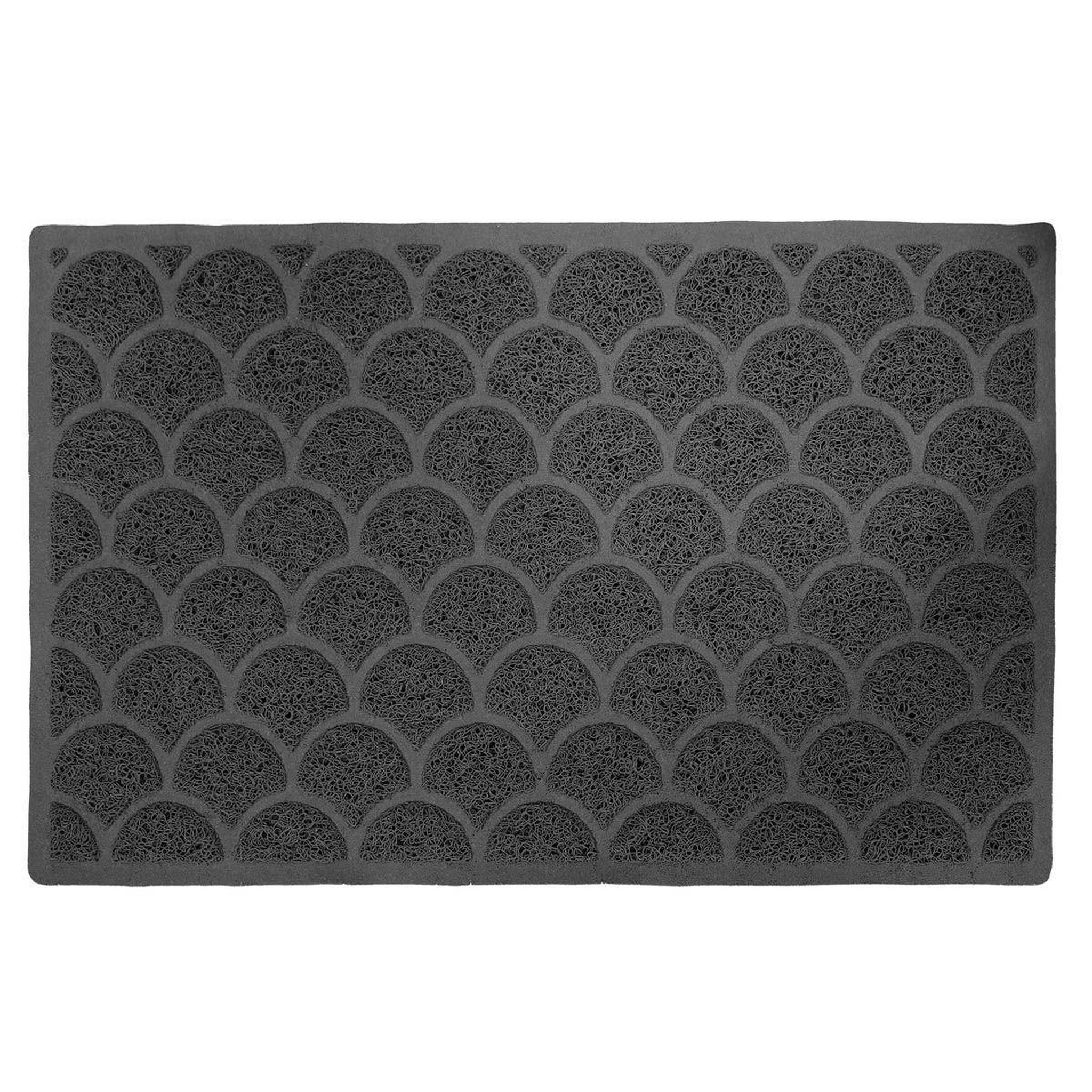 Douceur d'Intérieur Tapis d'entrée  luna  43x75cm noir
