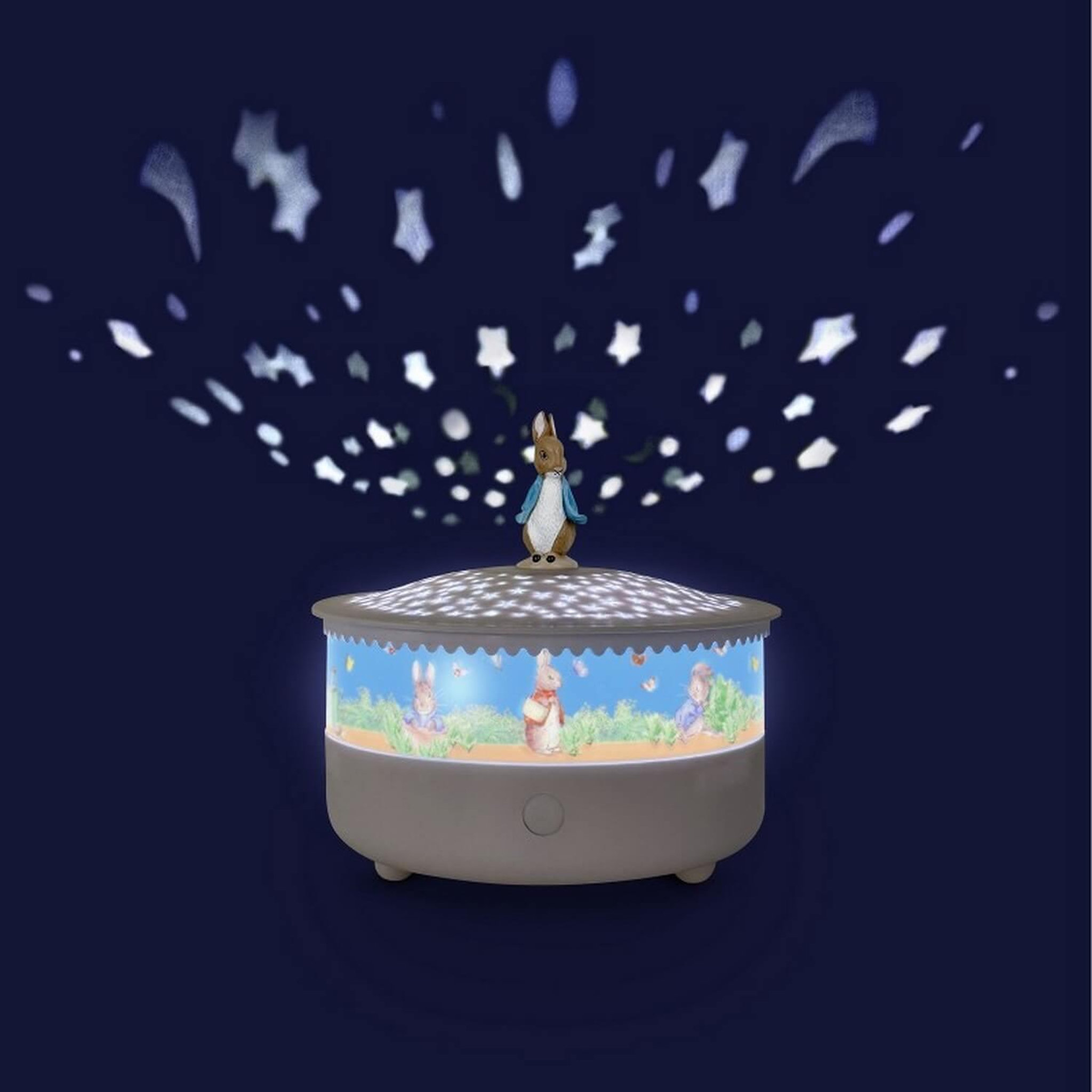 Voir la diapositive 3 : Trousselier Projecteur d Etoiles Pierre Lapin 14 Cm musicale