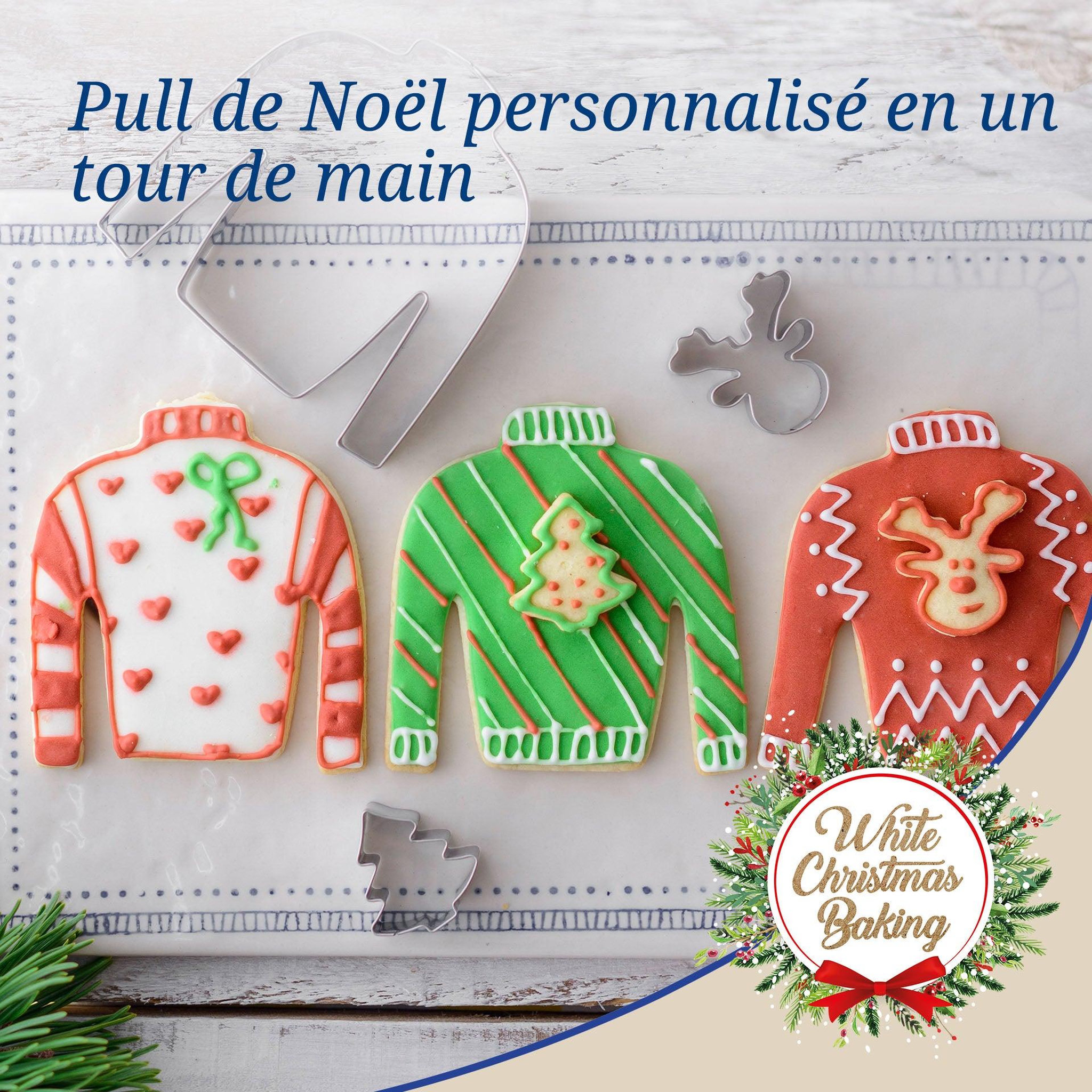 Voir la diapositive 6 : DR.OETKER Ensemble de 3 emporte-pièces  Pull de Noël  Dr.Oetker Baker Edition