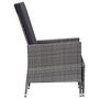 Voir la diapositive 5 : VIDAXL Salon de jardin 2 pcs avec coussins Resine tressee Gris
