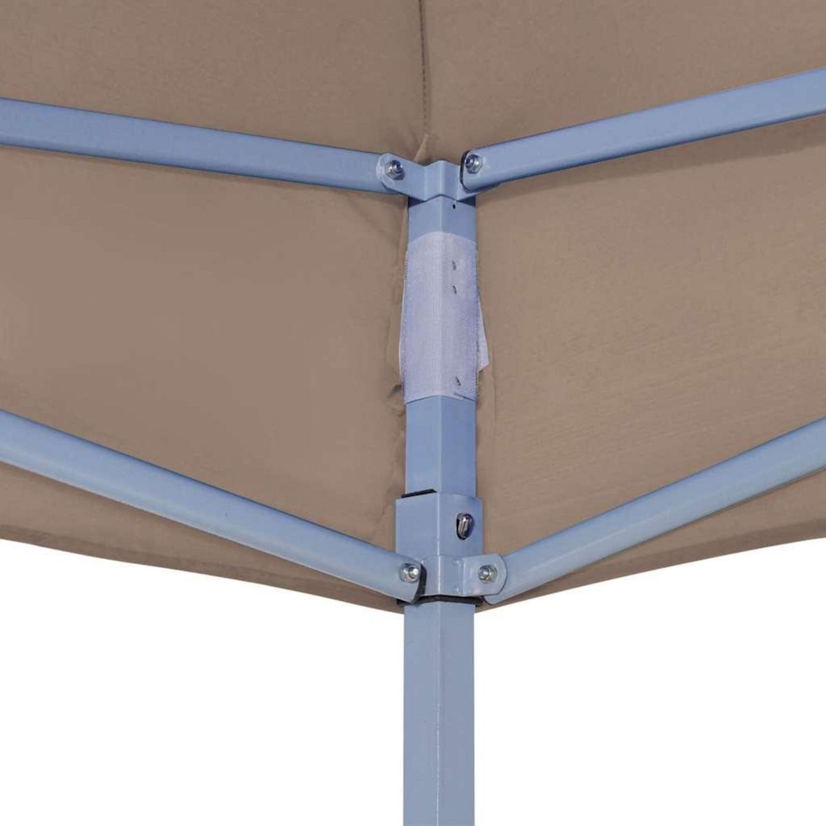 VIDAXL Toit de tente de reception 2x2 m Taupe 270 g/m^2