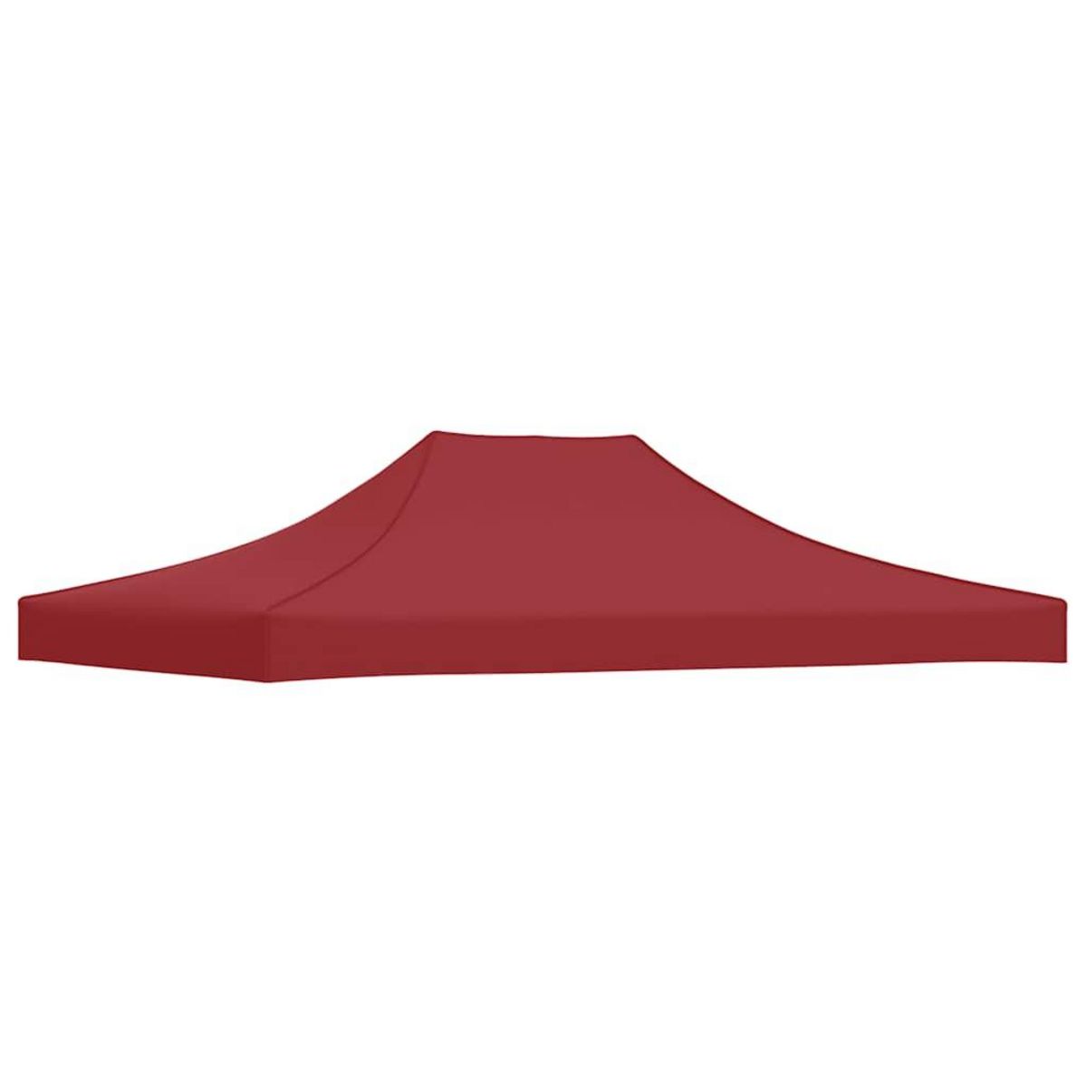 VIDAXL Toit de tente de reception 4x3 m Bordeaux 270 g/m^2
