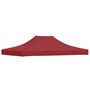 Voir la diapositive 2 : VIDAXL Toit de tente de reception 4x3 m Bordeaux 270 g/m^2