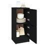 Voir la diapositive 4 : VIDAXL Buffets 2 pcs noir 30x30x70 cm bois d'ingenierie